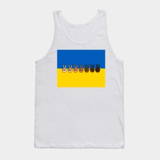 Peace Anti-War Ukraine national country flag Tank Top